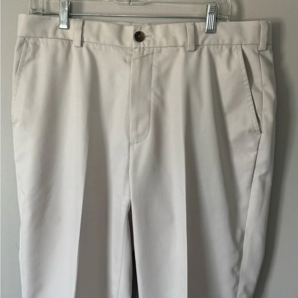 Brooks Brothers Pant Mens 36x30 Khaki Golf Slacks St Andrews Links Performance